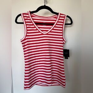 Cynthia Rowley V neck striped tank top